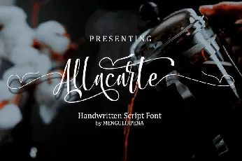 Allacarte Calligraphy font