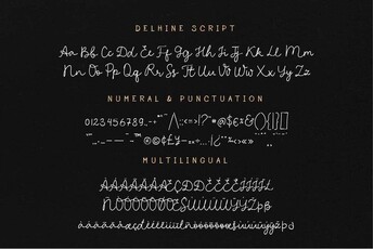 Delhine font