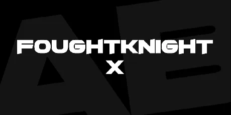 FoughtKnight X font