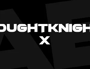 FoughtKnight X font