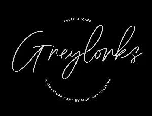 Greylorks font