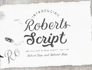 Roberts Script font