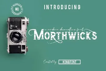 Morthwicks Display font