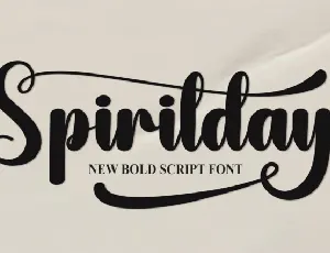 Spiritday Script font