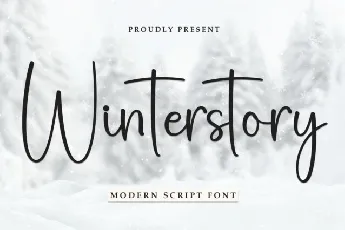 Winterstory Script font