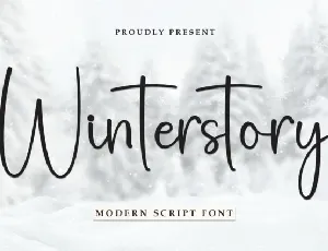 Winterstory Script font