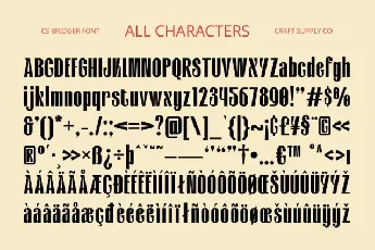 CS Bridger font