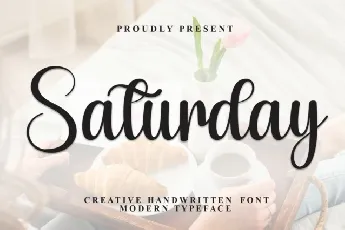 Saturday Calligraphy font