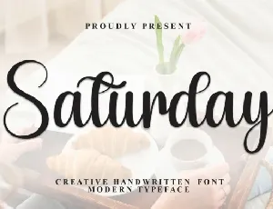 Saturday Calligraphy font