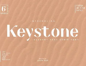 Keystone Family font