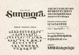 Sunmora font