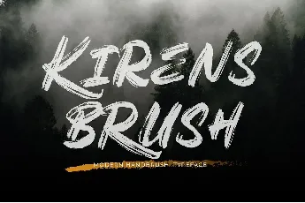 Kirens Brush font