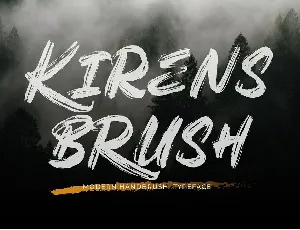 Kirens Brush font