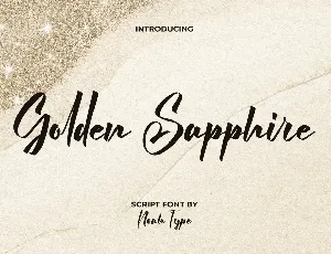 Golden Sapphire Demo font