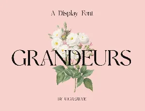 GRANDEURS font