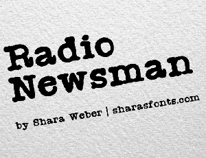 Radio Newsman font