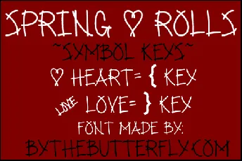 Spring Rolls font