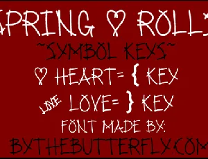 Spring Rolls font