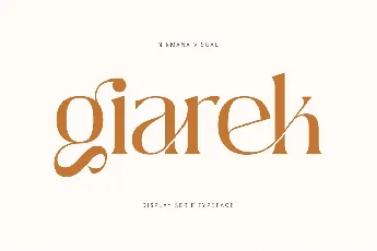 Giarek font