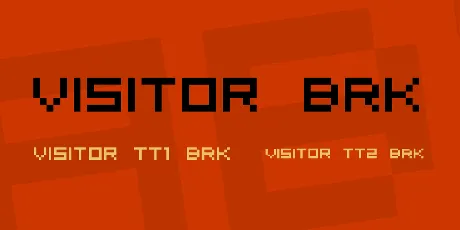 Visitor BRK font