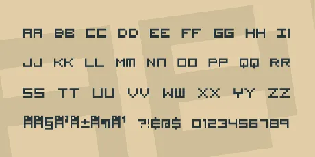 Visitor BRK font