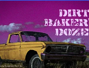 Dirty Baker's Dozen font