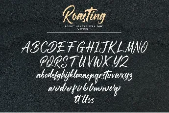 Roasting Free font