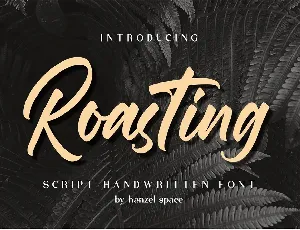 Roasting Free font