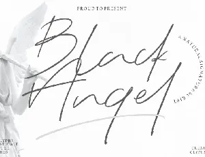 Black Angel – Signature font