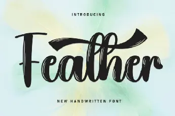 Feather Script font