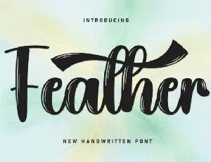 Feather Script font