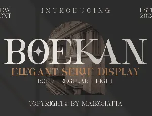 BOEKAN font