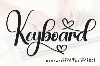 Keyboard Calligraphy font