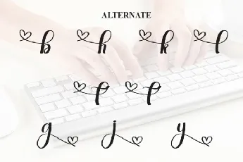 Keyboard Calligraphy font