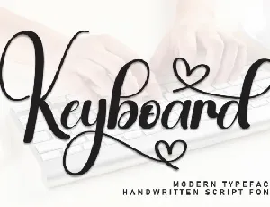 Keyboard Calligraphy font