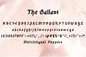 The Gallant Personal font