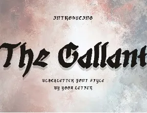 The Gallant Personal font