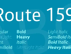 Route 159 font