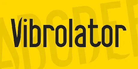 Vibrolator font