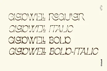 Gladwell font