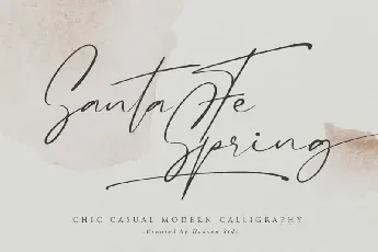 Santa Fe Spring Handwritten font