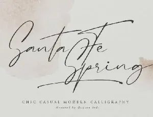 Santa Fe Spring Handwritten font