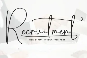 Recruitment Script font