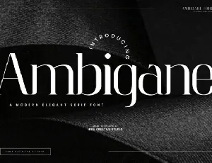 Ambigane font