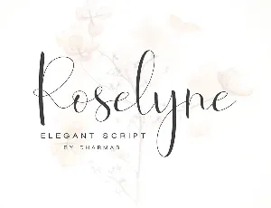 Roselyne Script font