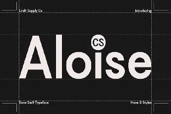 CS Aloise font