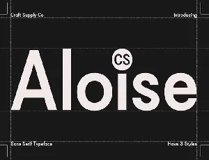 CS Aloise font