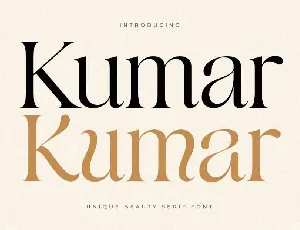 Kumar font