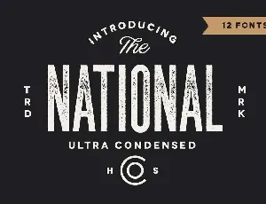 The National font