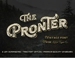 Pronter font